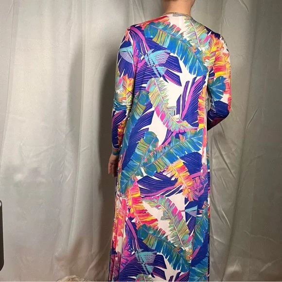 GORGEOUS COLOURFUL COVER UP DUSTER - Picture 4 of 6